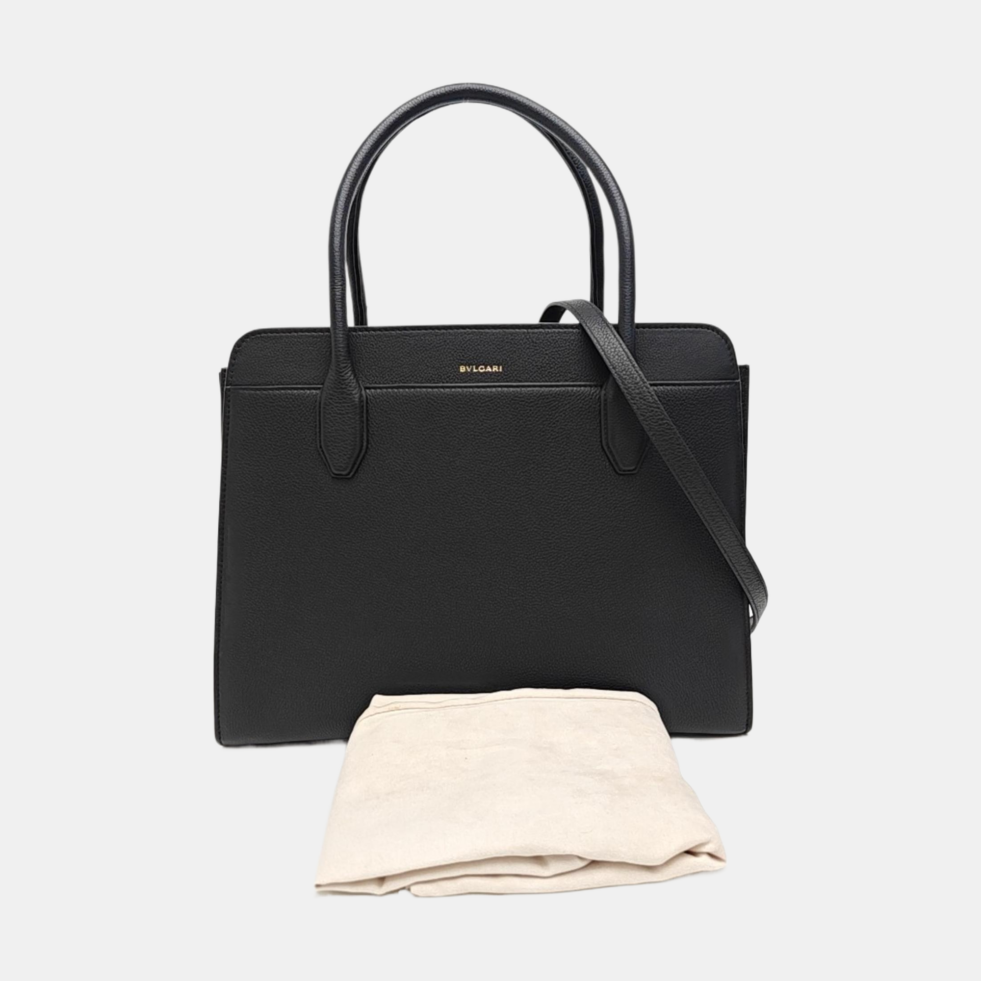 Calfskin Shoulder Bag Black