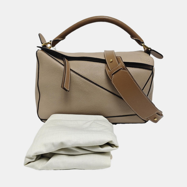 Puzzle Medium Calfskin Brown