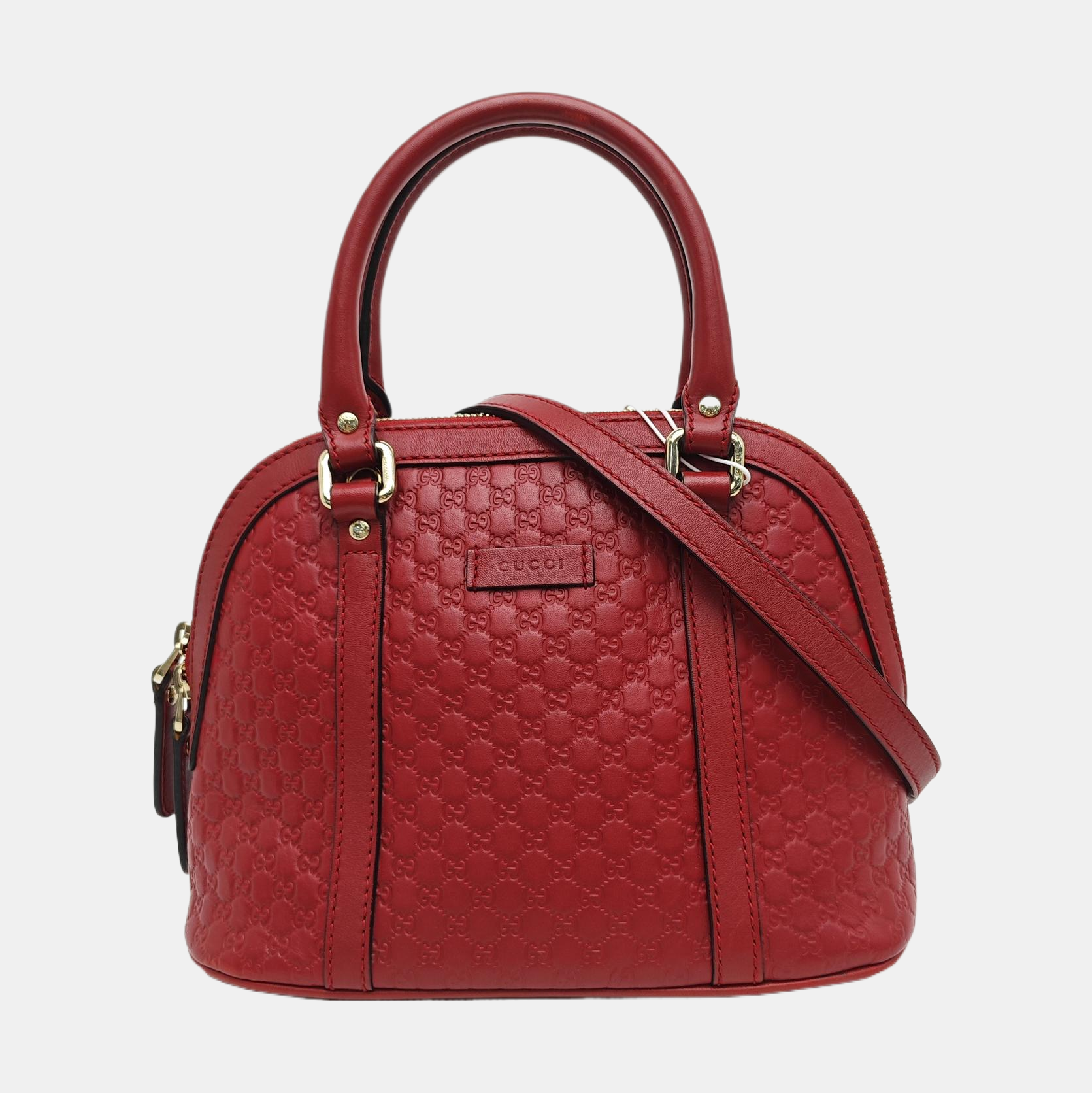 Microguccissima Monogram Calfskin Red
