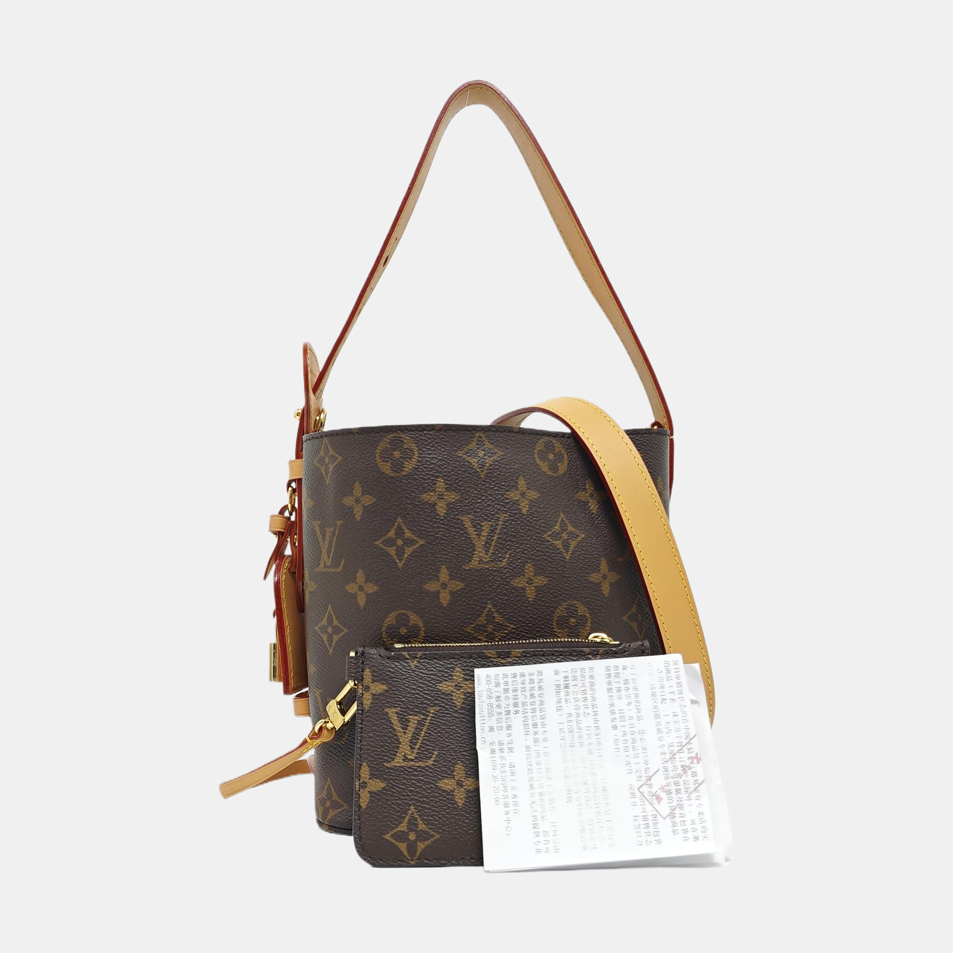 ALL IN Monogram Coated Canvas Brown