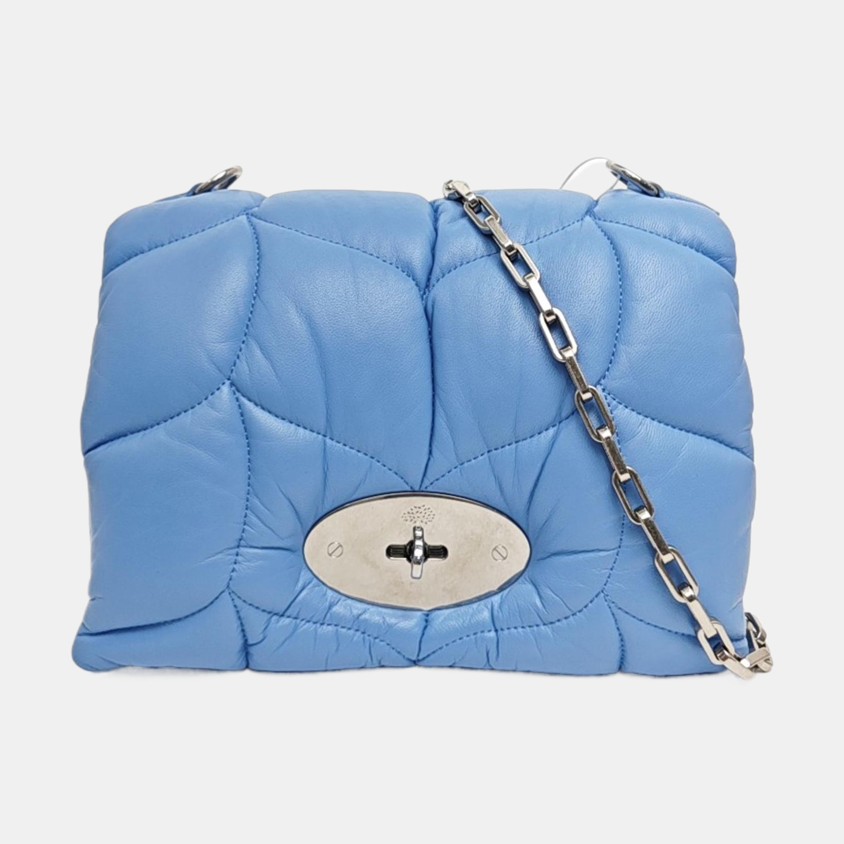Quilted Lambskin Shoulder Bag Blue