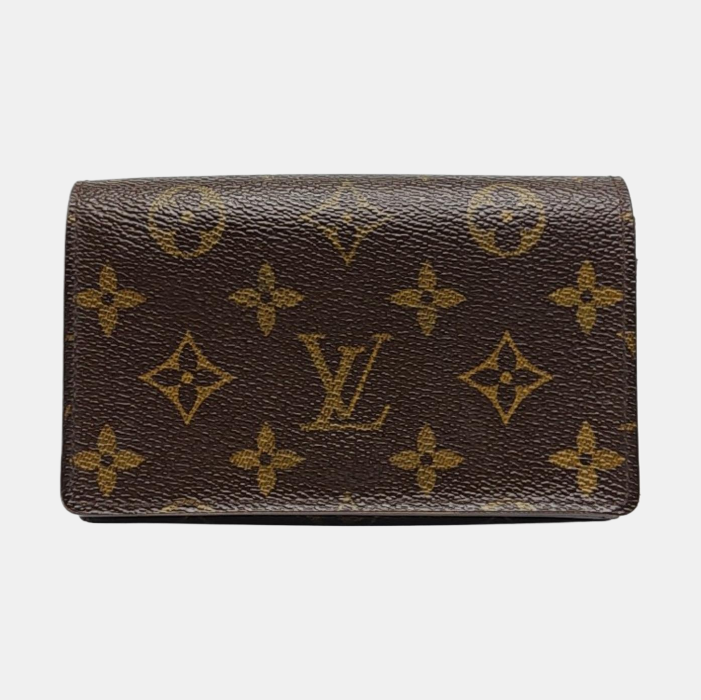 TRESOR Monogram Coated Canvas Brown Wallet