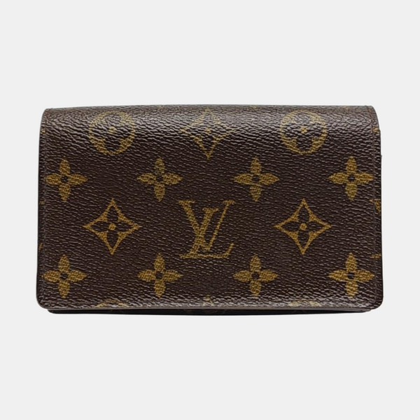 TRESOR Monogram Coated Canvas Brown Wallet