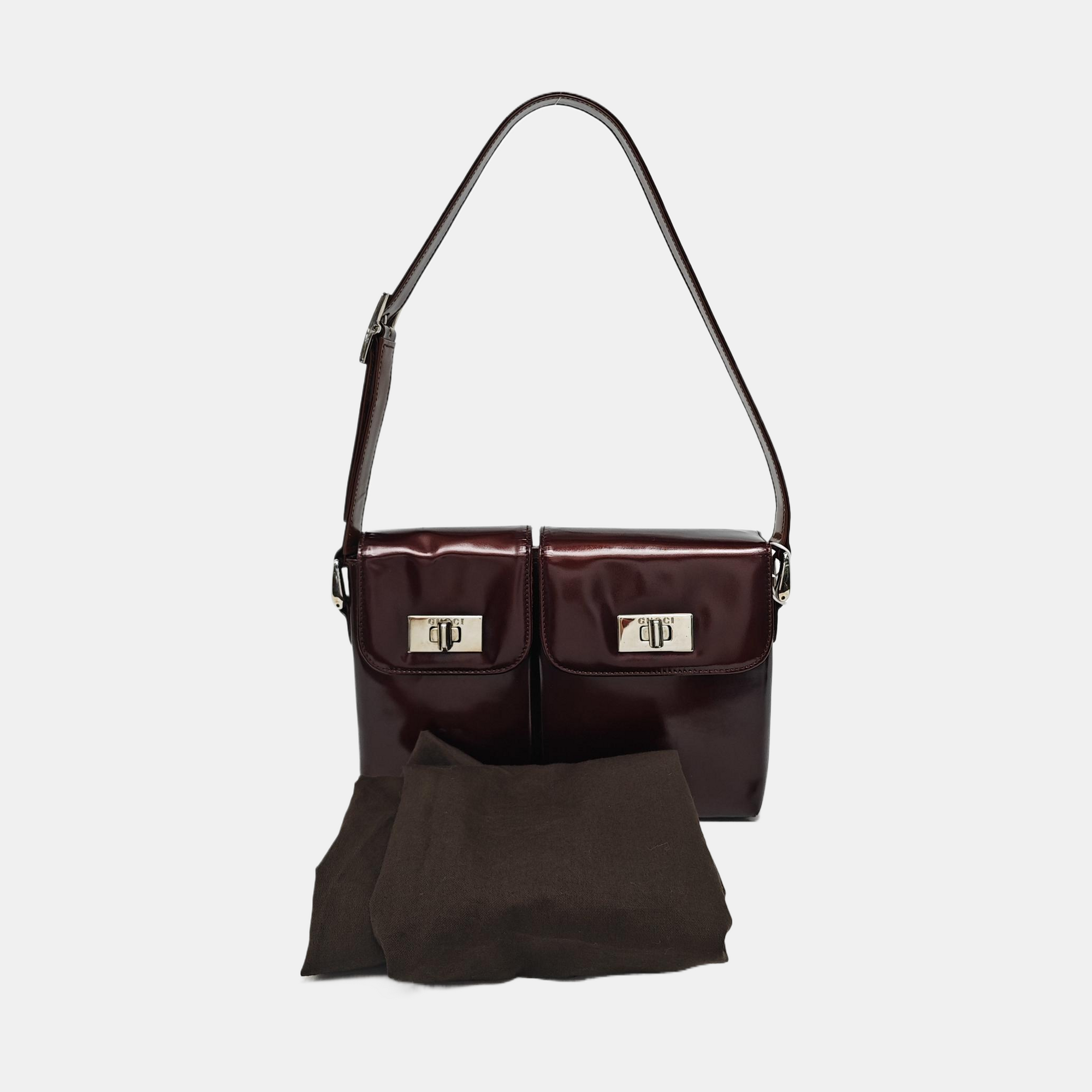 Calfskin Shoulder Bag Red