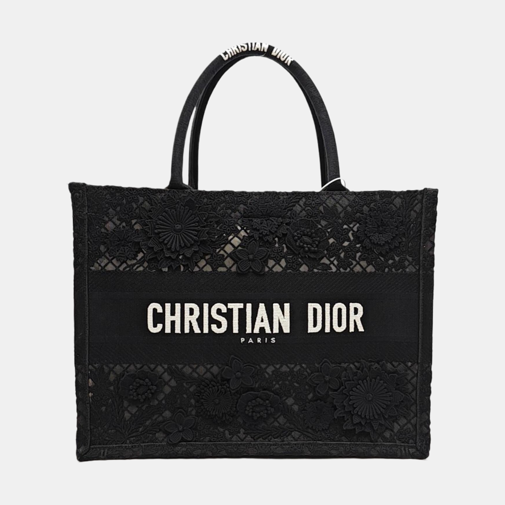 Book Tote Medium Canvas Black