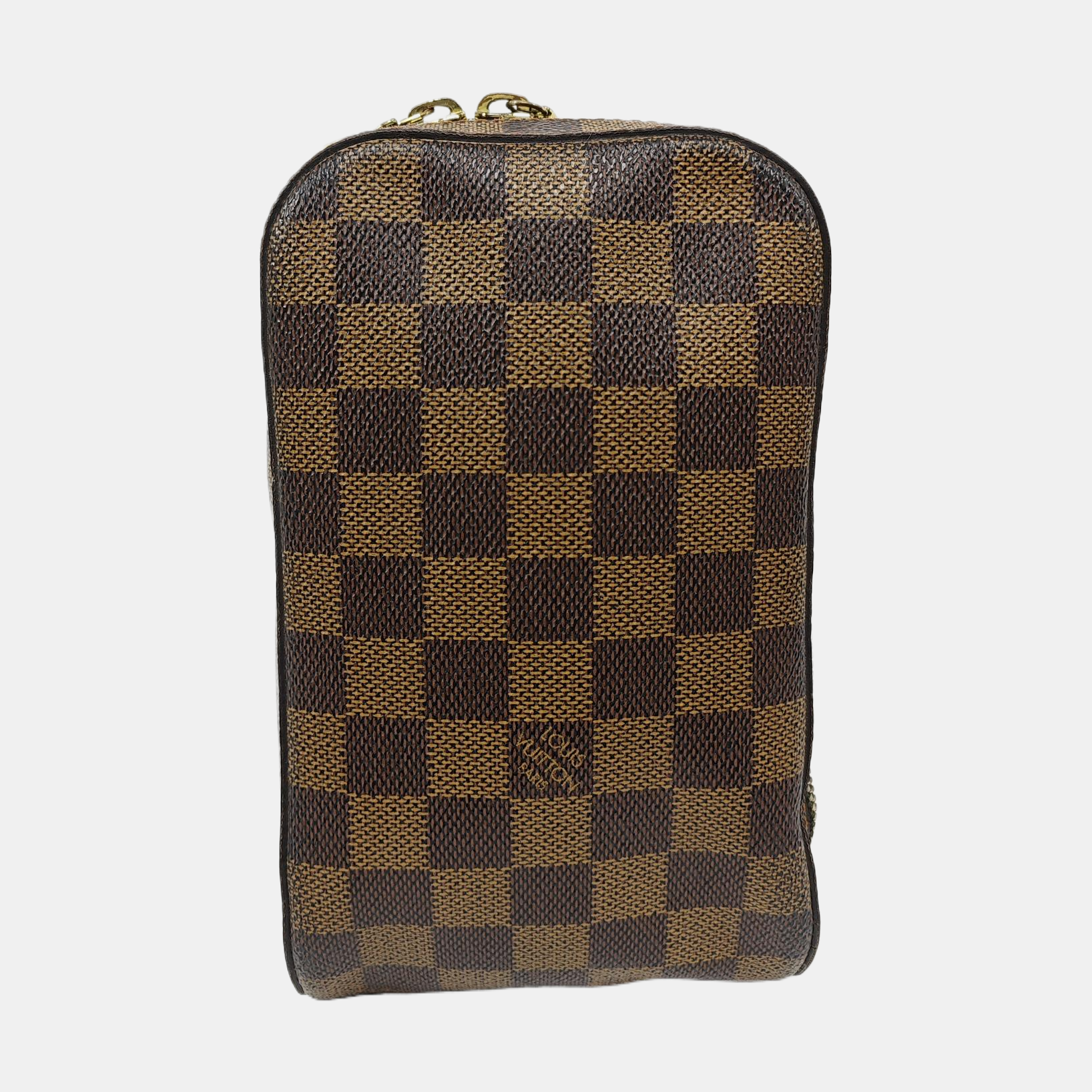 GÉRONIMOS Damier Ebene Coated Canvas Brown