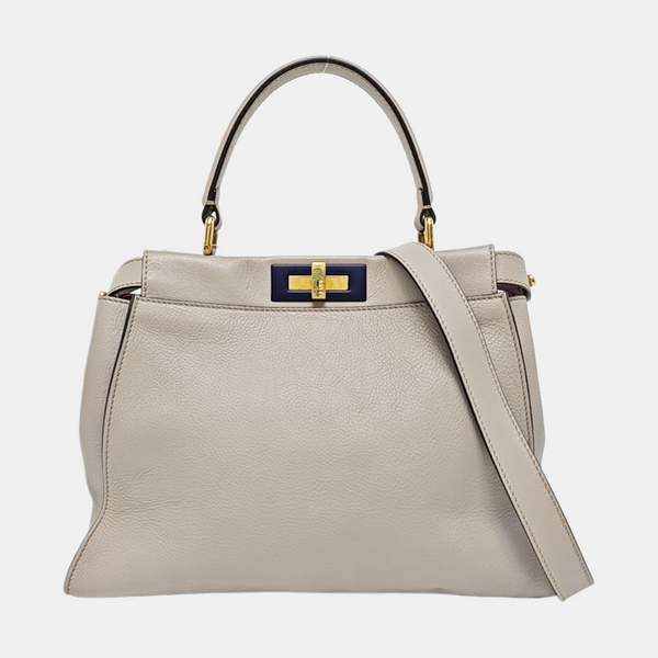 Peekaboo Medium Calfskin Gray