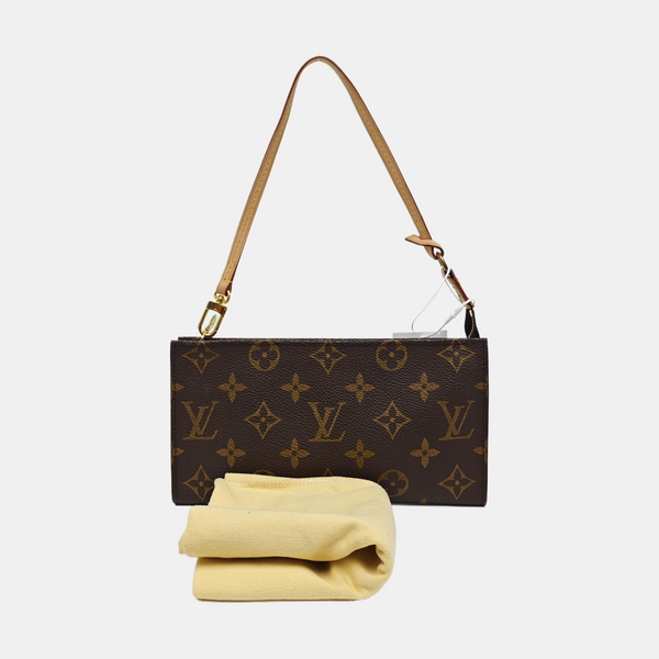 Monogram Coated Canvas Shoulder Bag Brown
