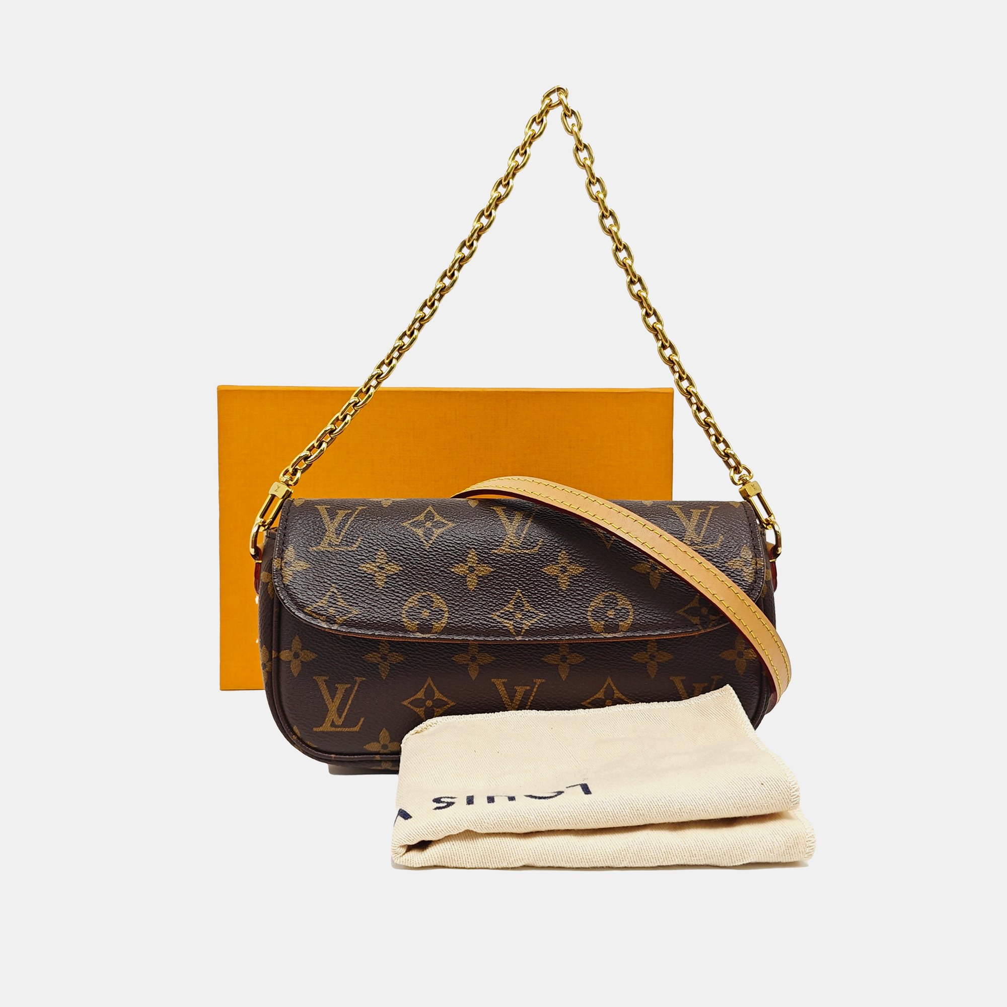 IVY Monogram Coated Canvas Brown