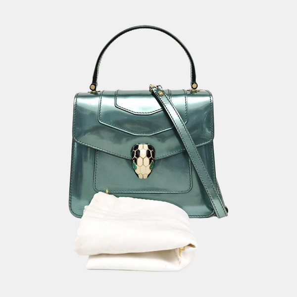 SERPENTI FOREVER Small Calfskin Green