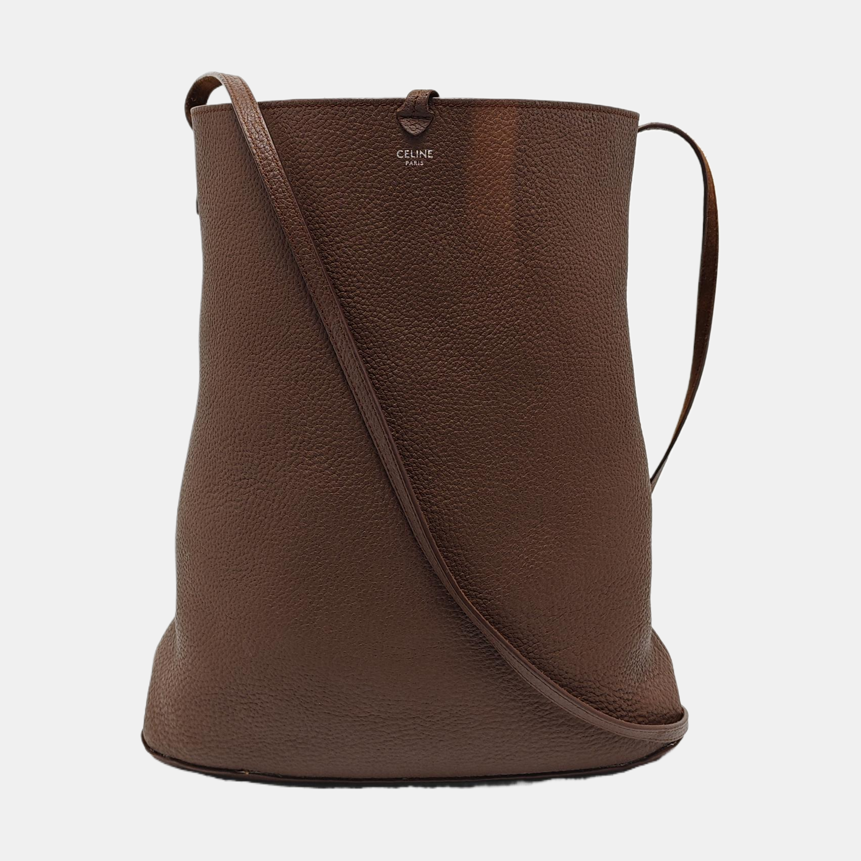 Calfskin Bucket Bag Brown