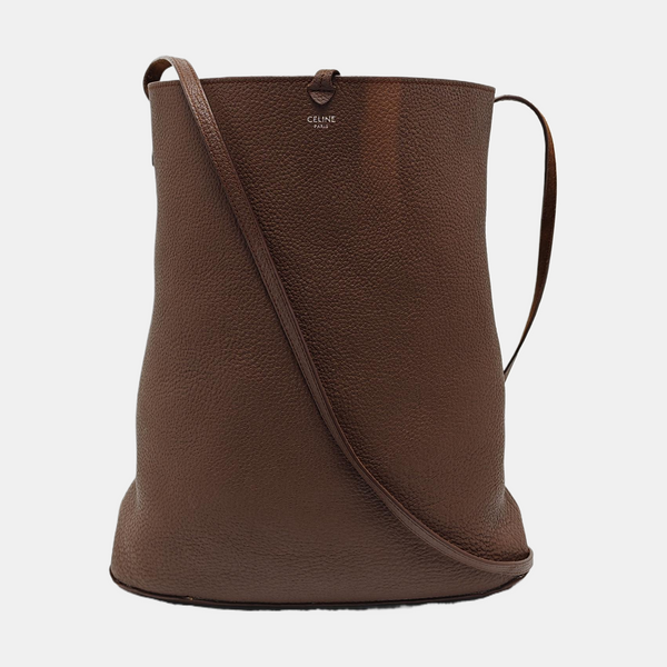 Calfskin Bucket Bag Brown