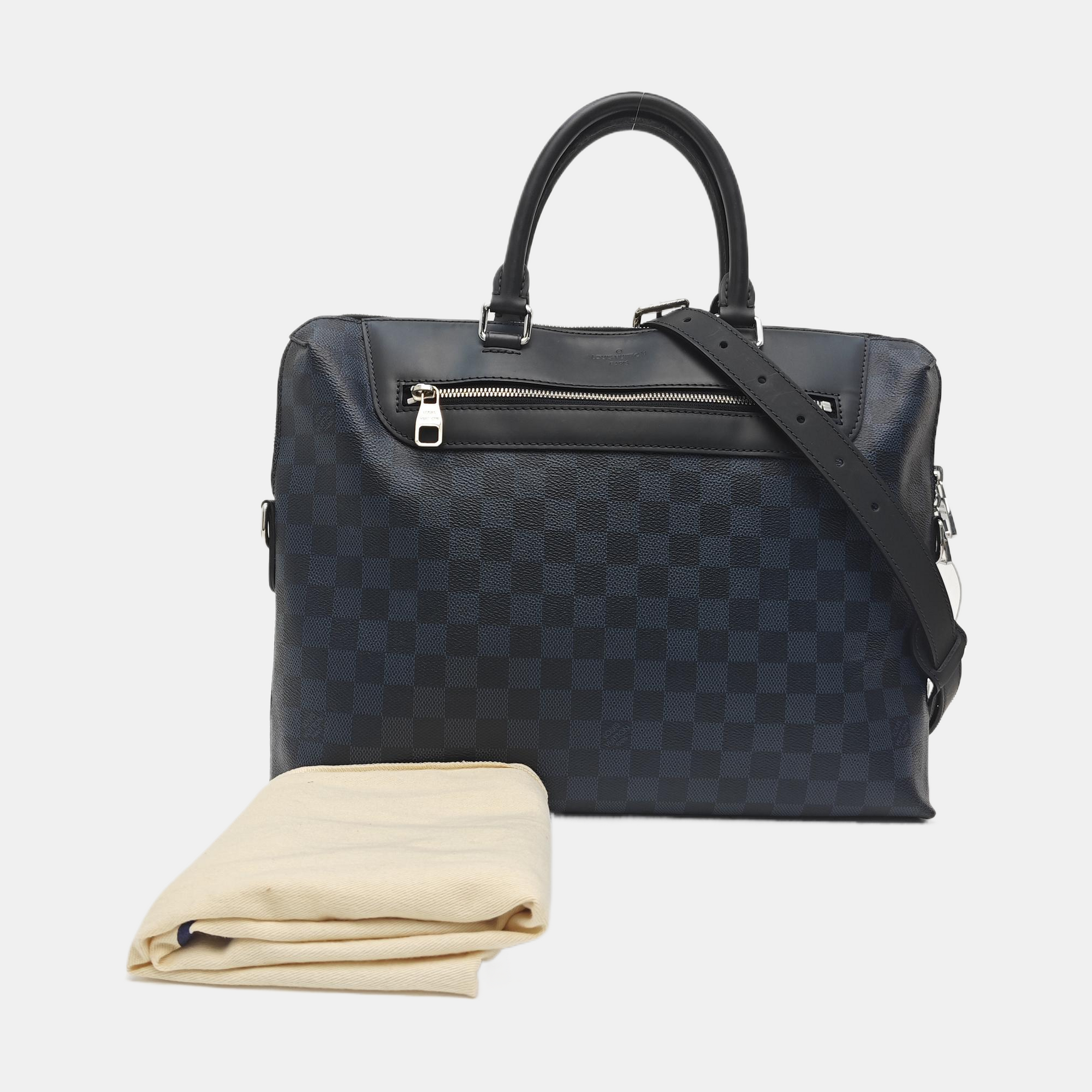 PORTE-DOCUMENTS Damier Coated Canvas Blue
