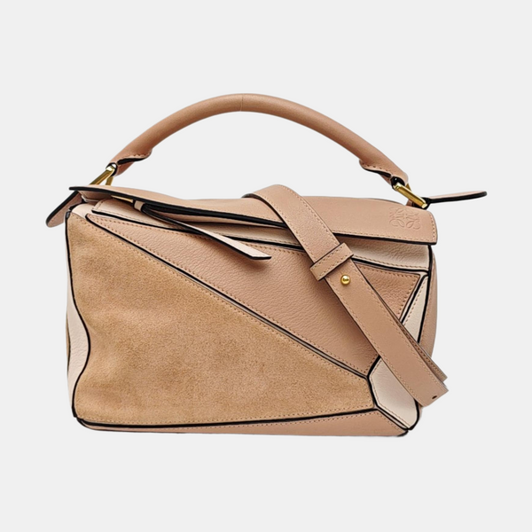Puzzle Small Calfskin Beige