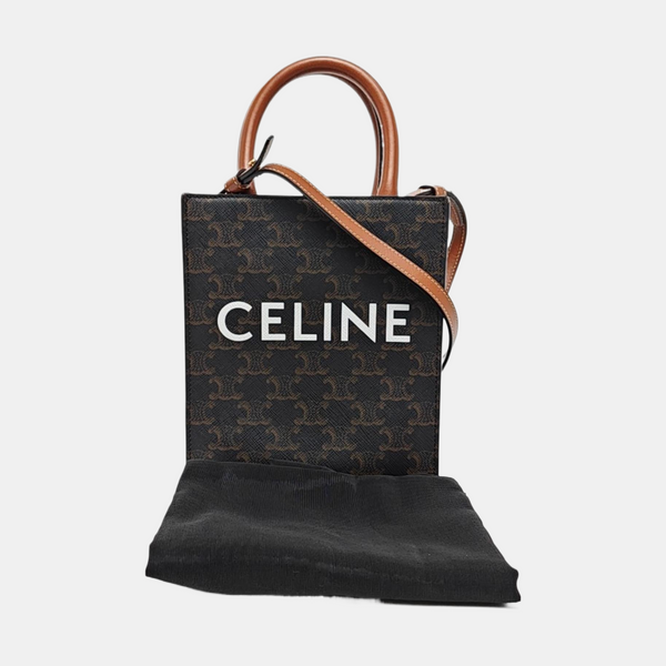 CABAS CELINE Mini Coated Canvas Brown