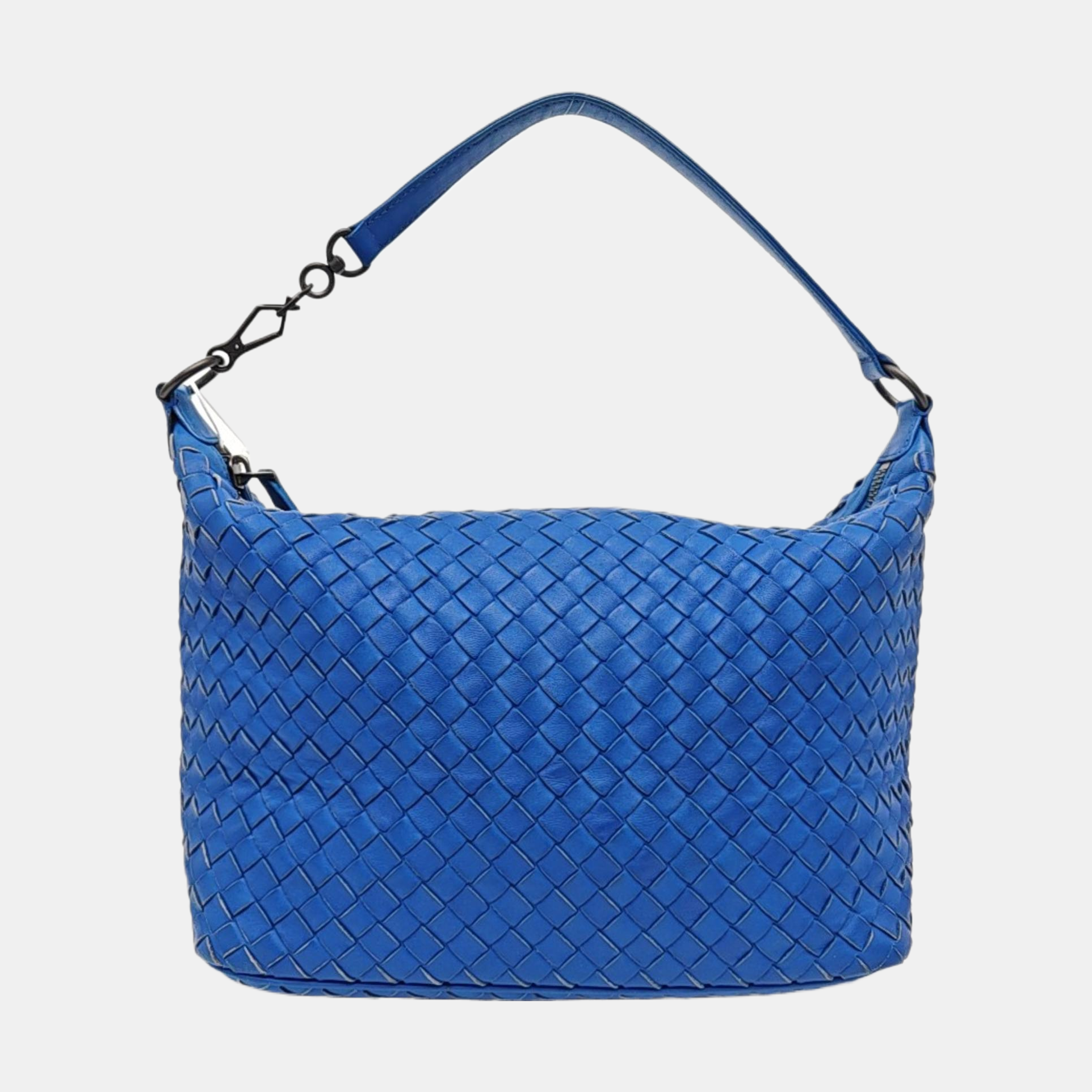 Lambskin Top Handle Bag Blue