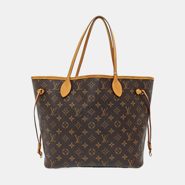 NEVERFULL MM Monogram Coated Canvas Brown
