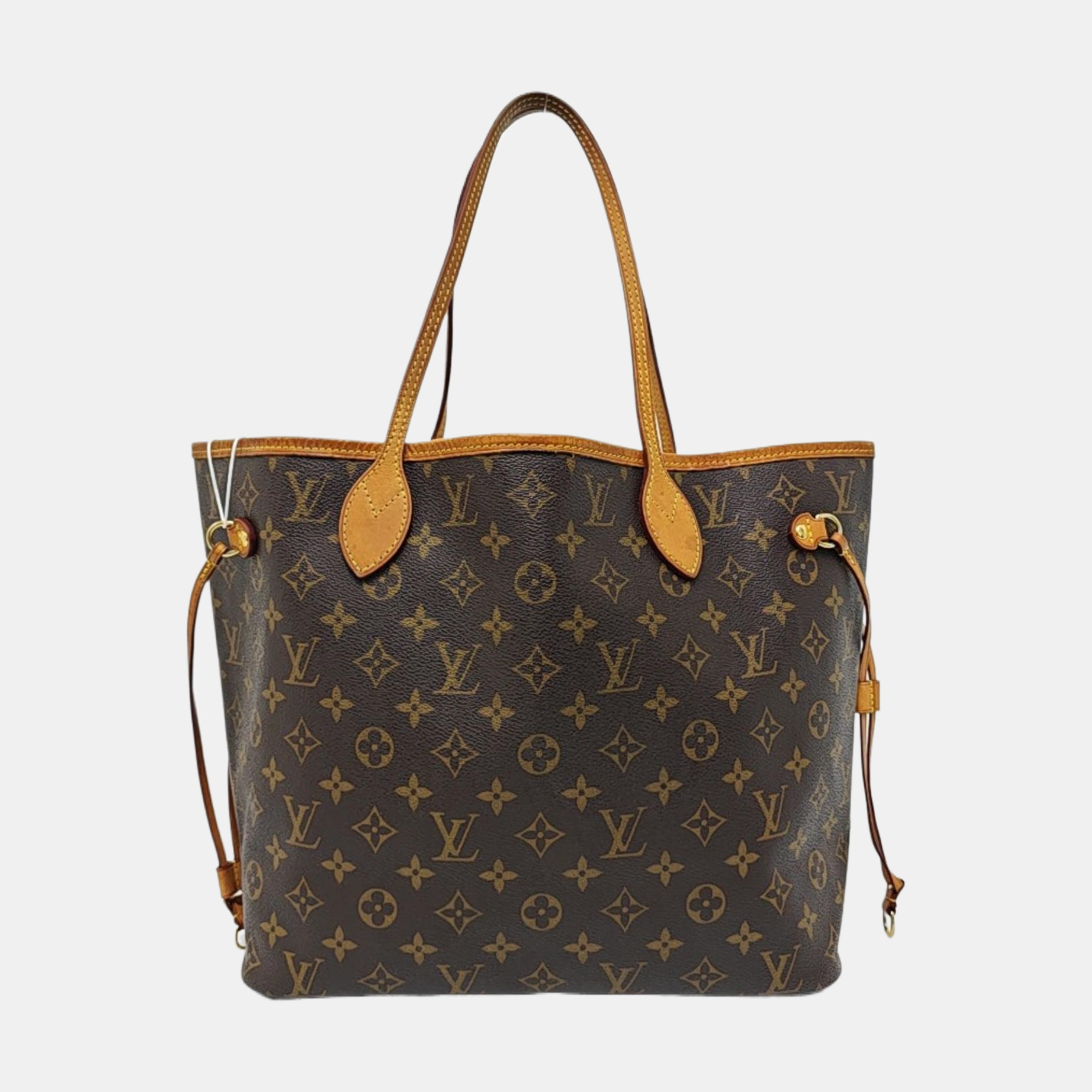 NEVERFULL MM Monogram Coated Canvas Brown