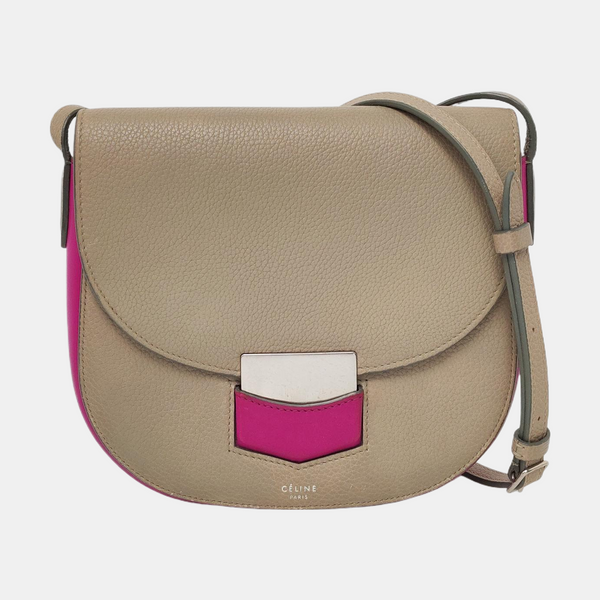 TROTTEUR Small Calfskin Gray