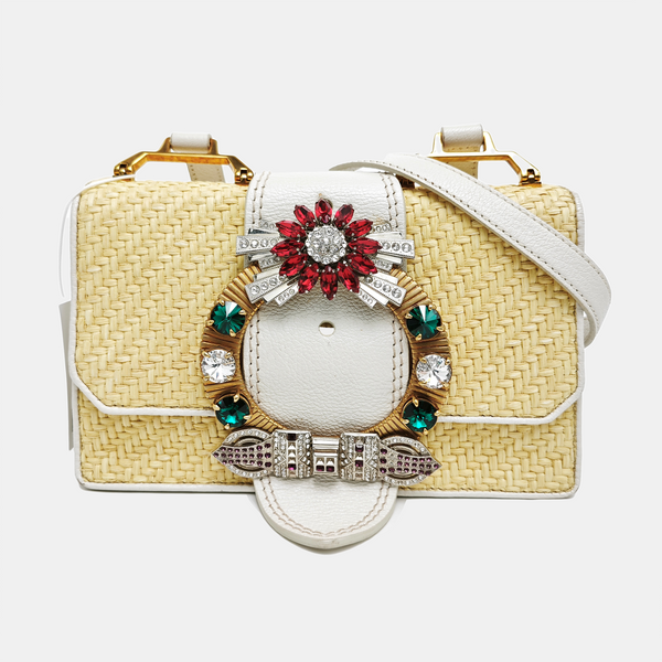 Miu Lady Straw Yellow