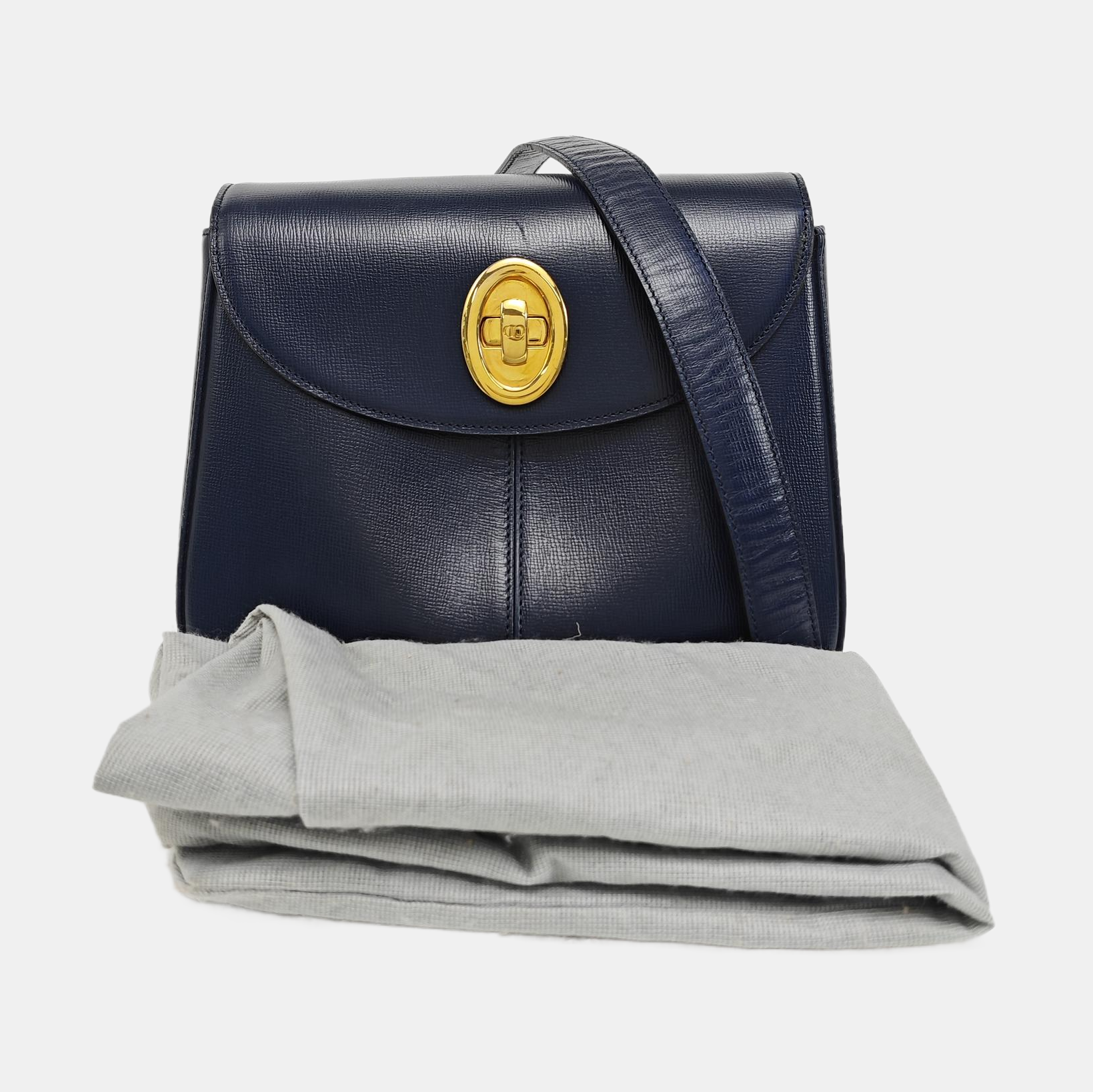 Calfskin Crossbody Bag Blue