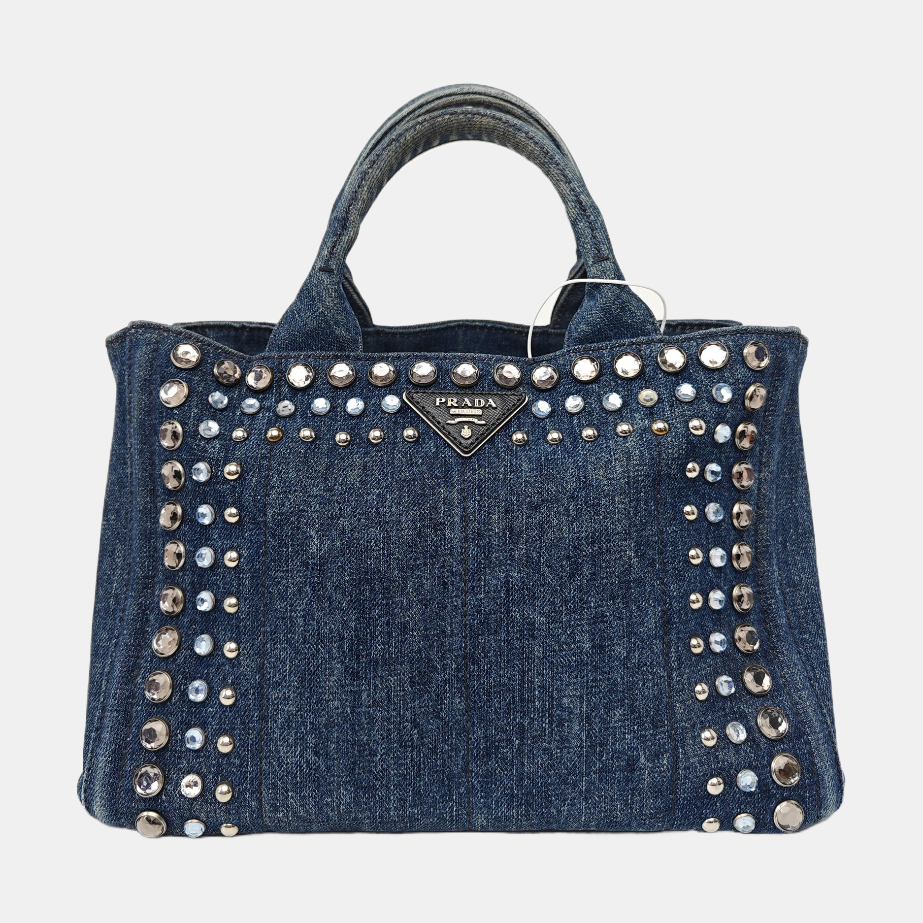Denim Tote Bag Blue