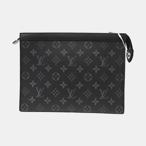 Pochette Voyag MM Monogram Coated Canvas Black