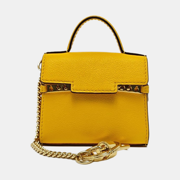 Tempête Leather Yellow Coin Purse
