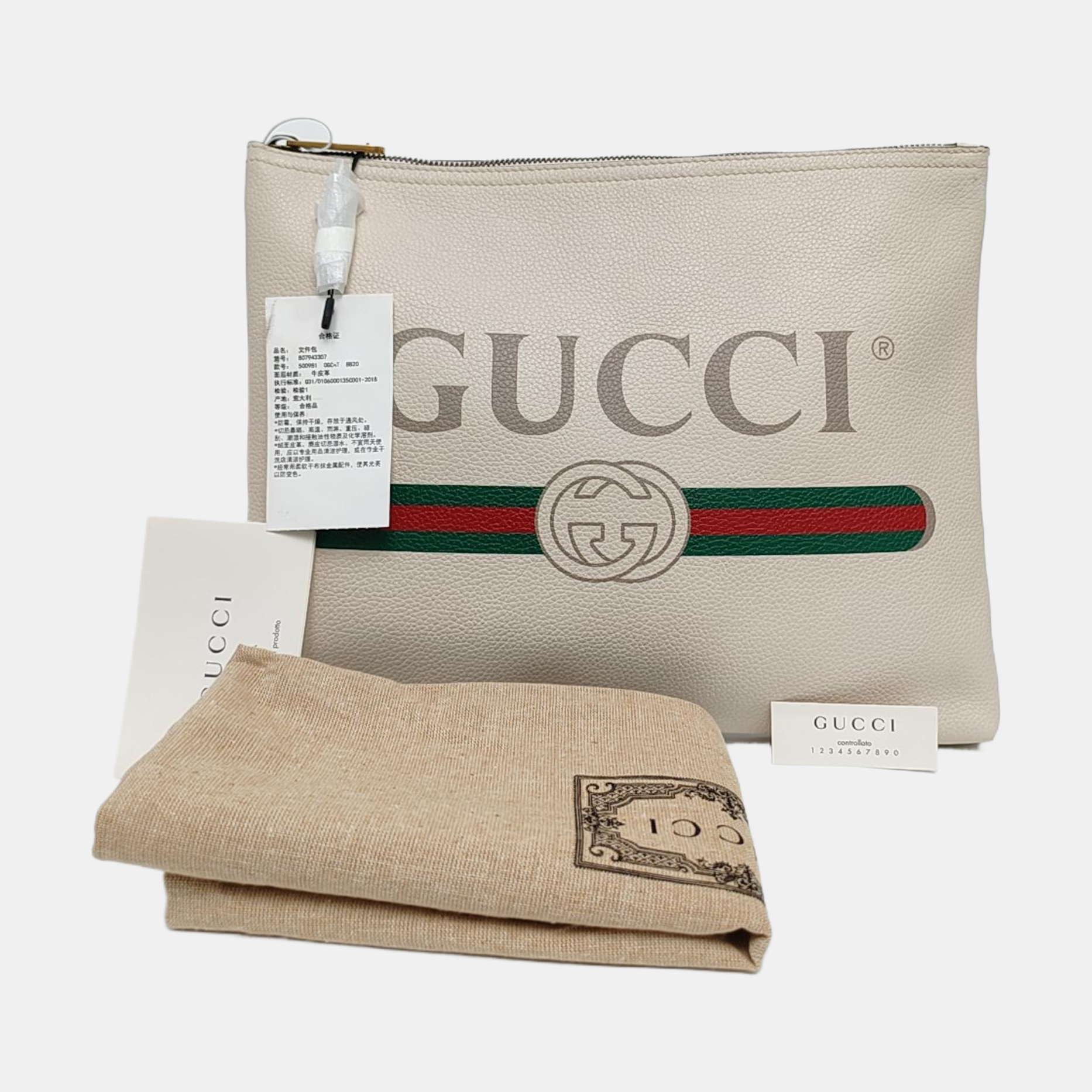 Print Medium Calfskin White