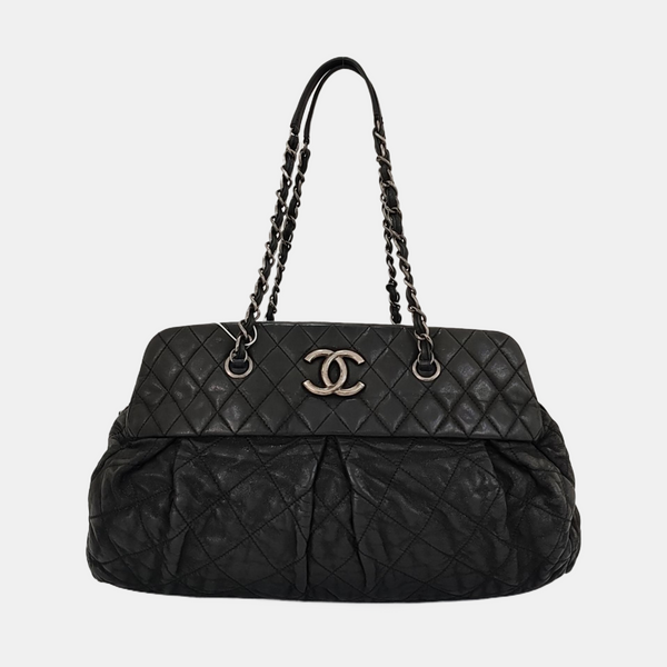 IRIDESCENT Quilted Calfskin Gray