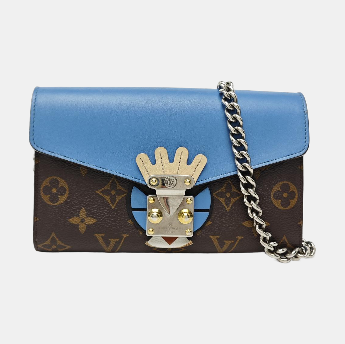 SARAH Monogram Coated Canvas Brown