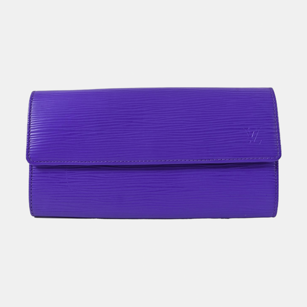 PORTE MONNAIE Epi Purple Wallet