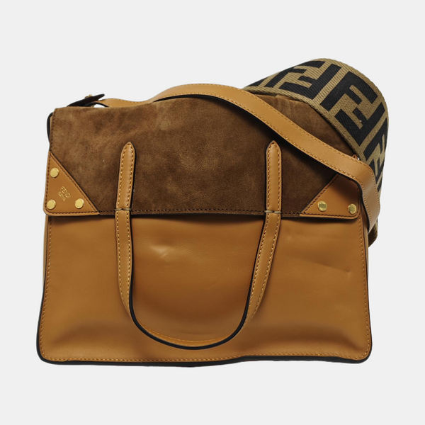 Flip Large Calfskin Brown