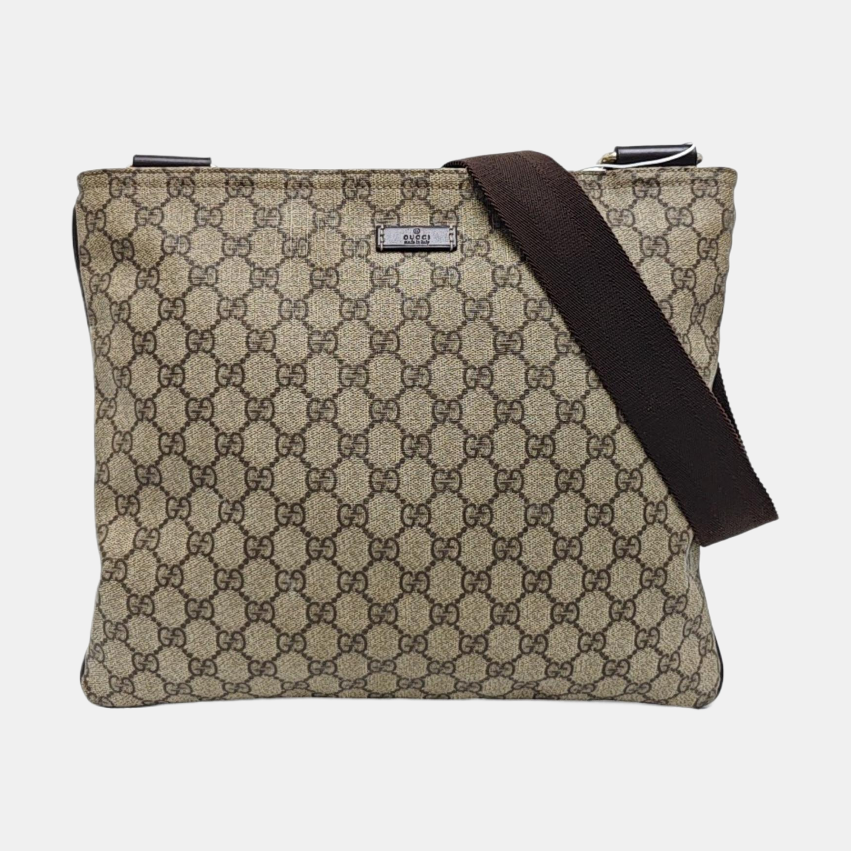 GG Supreme Monogram Coated Canvas Black