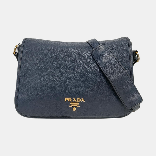 Calfskin Shoulder Bag Blue