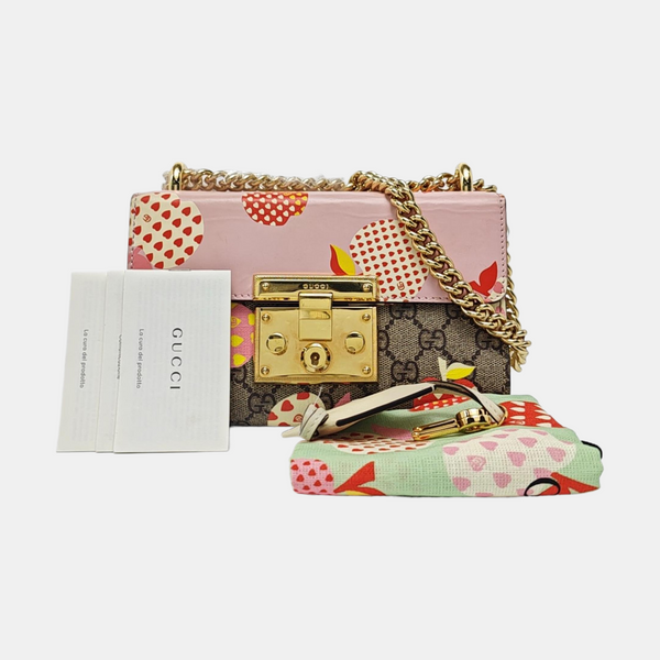Authenticated pre-owned  Padlock Small Monogram Coated Canvas Multicolor - Shoulder Bag at Looply
