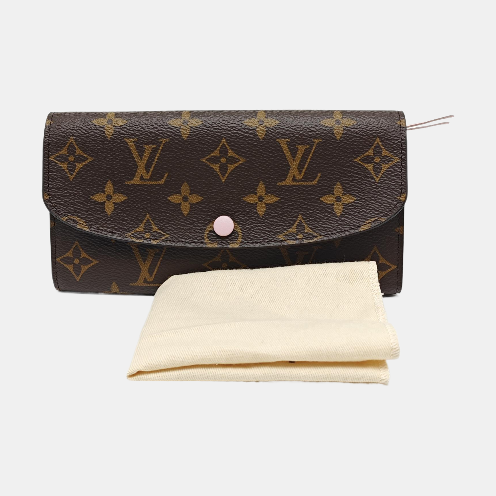 EMILIE Monogram Coated Canvas Brown Wallet