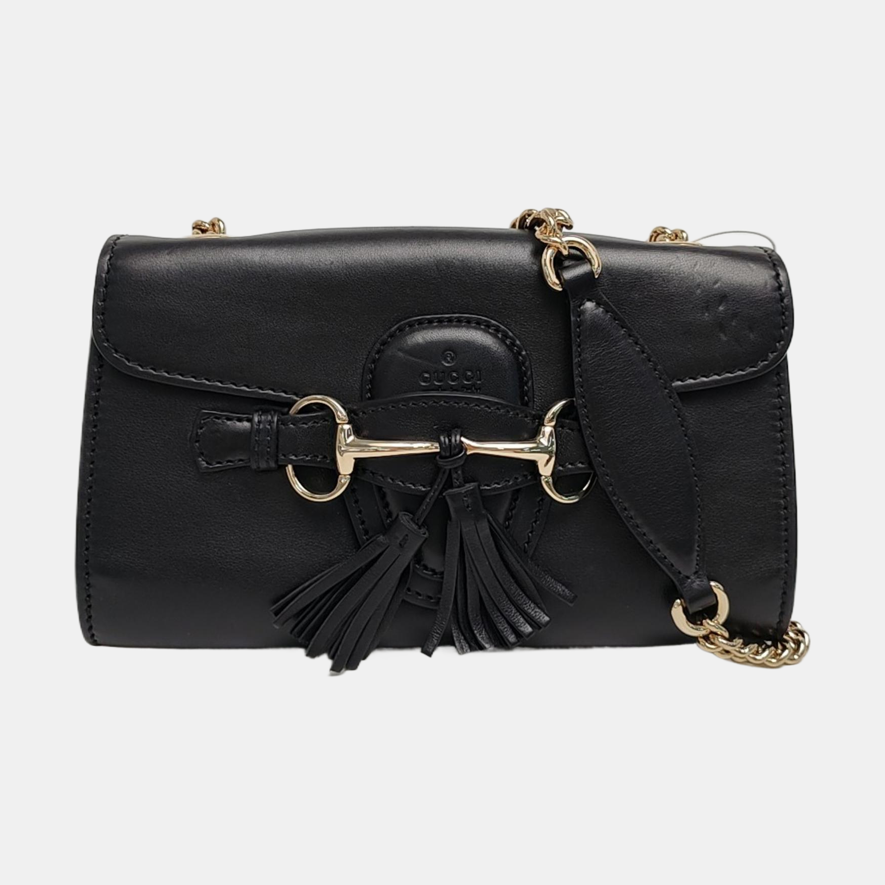 Emily Chain Calfskin Black