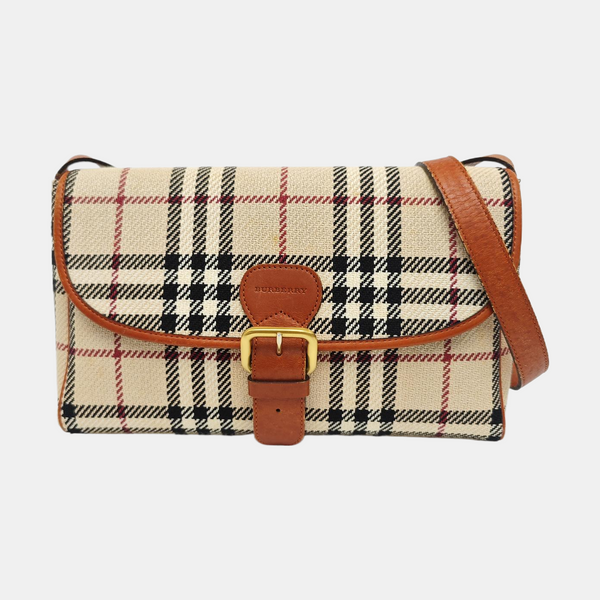Fabric Shoulder Bag Beige