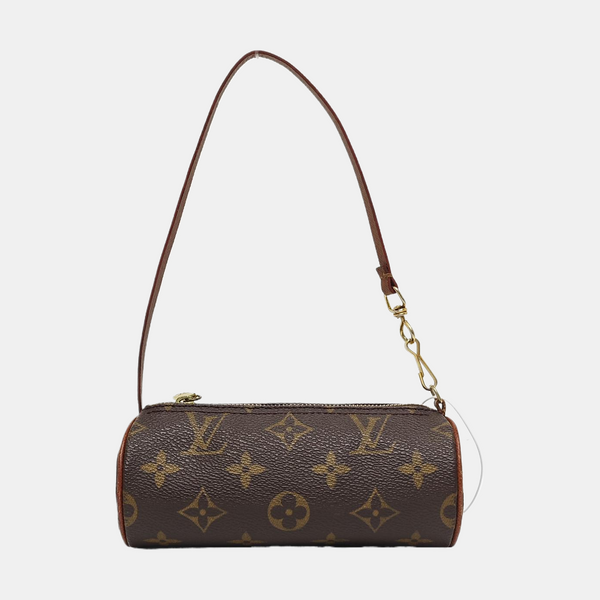 PAPILLON Mini Monogram Coated Canvas Brown