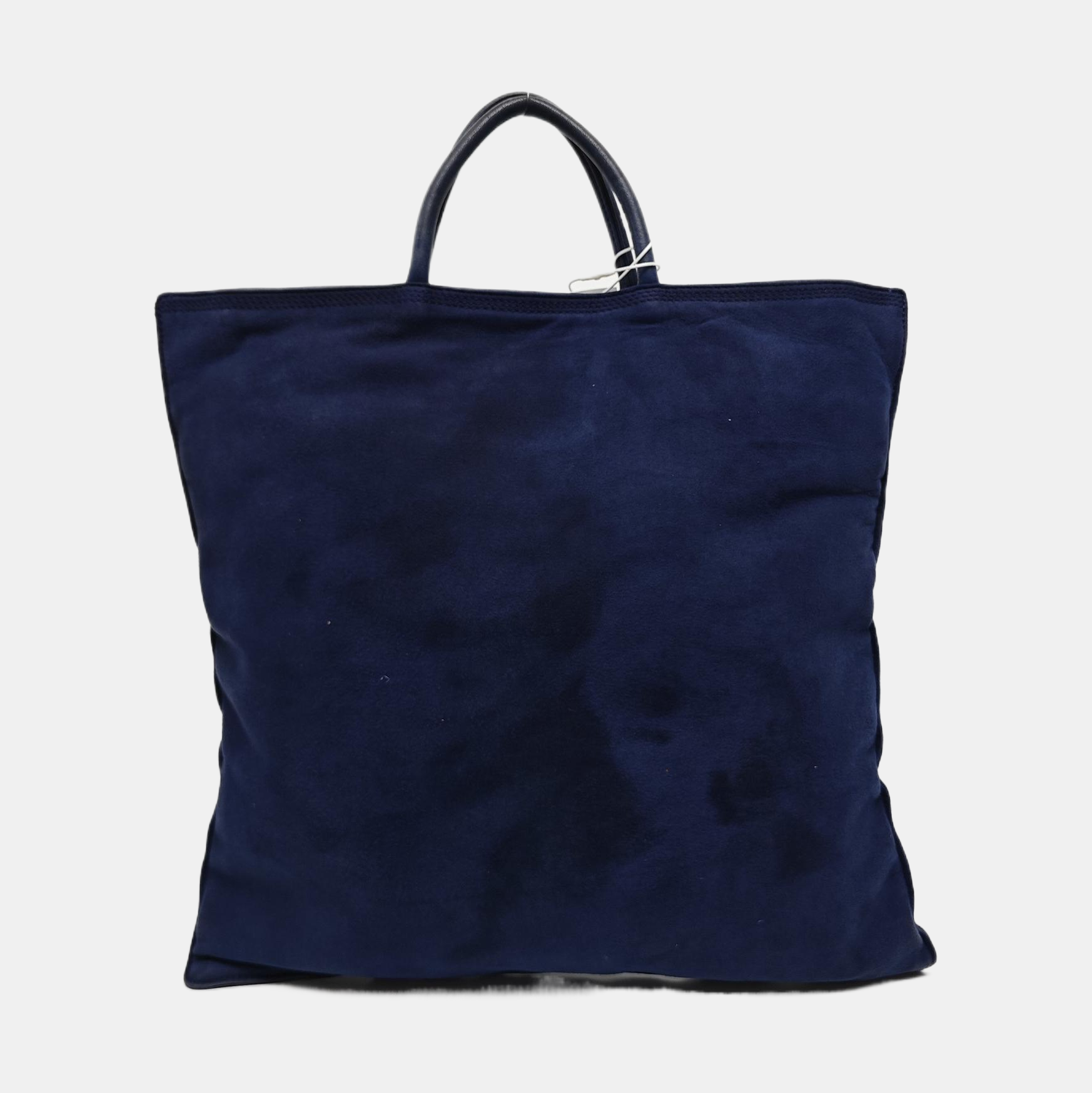 Suede Tote Bag Blue