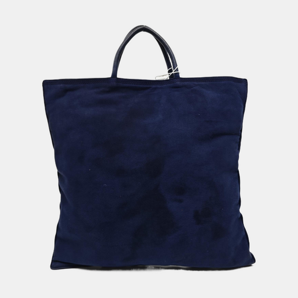 Suede Tote Bag Blue