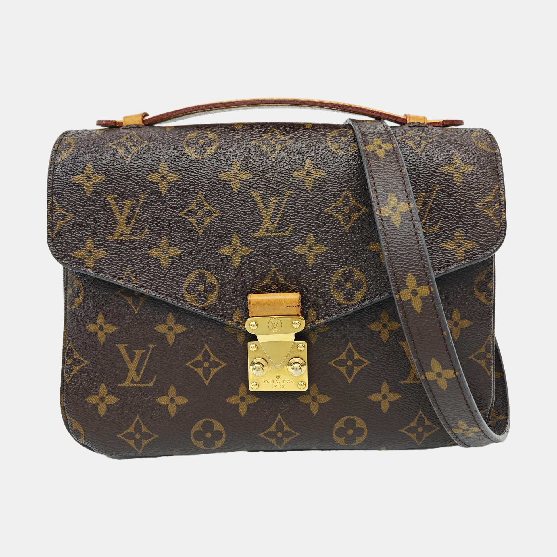 MÉTIS MM Monogram Coated Canvas Brown