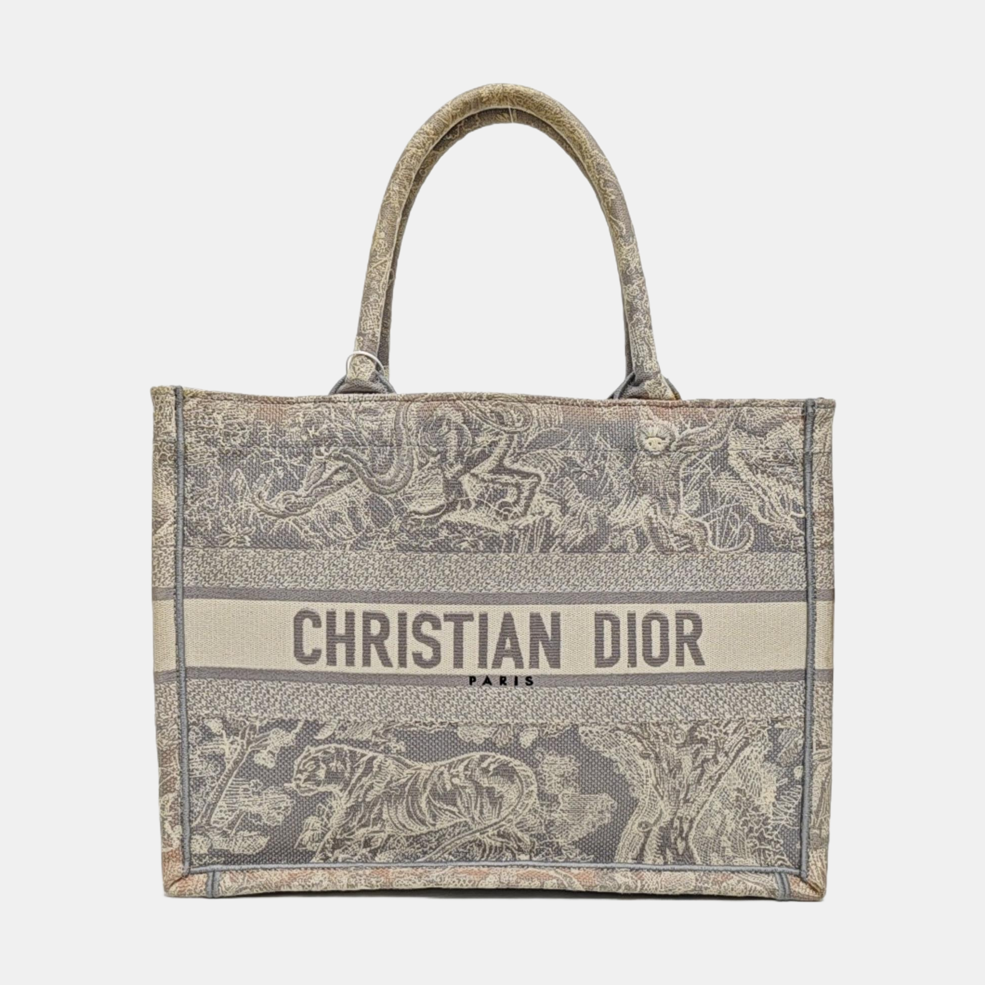 Book Tote Medium Fabric Gray