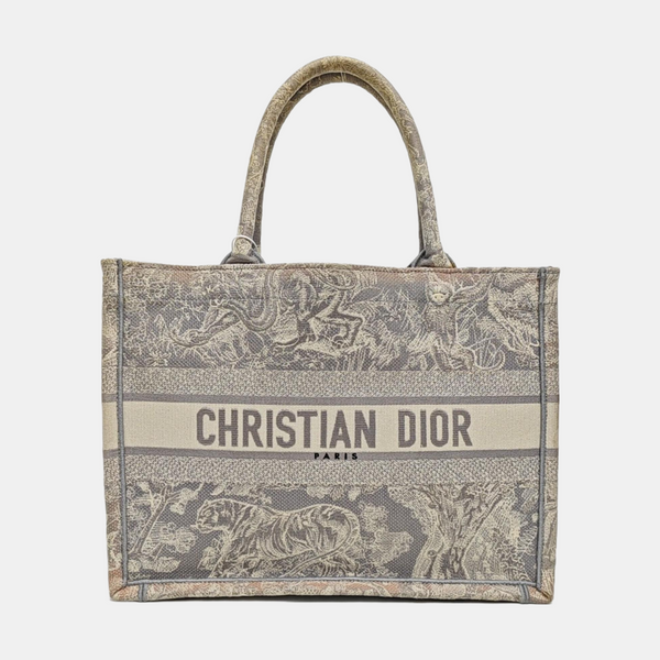 Book Tote Medium Fabric Gray