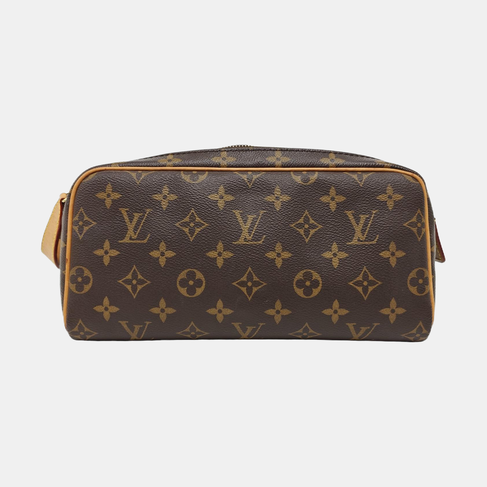 DOPP Monogram Coated Canvas Brown