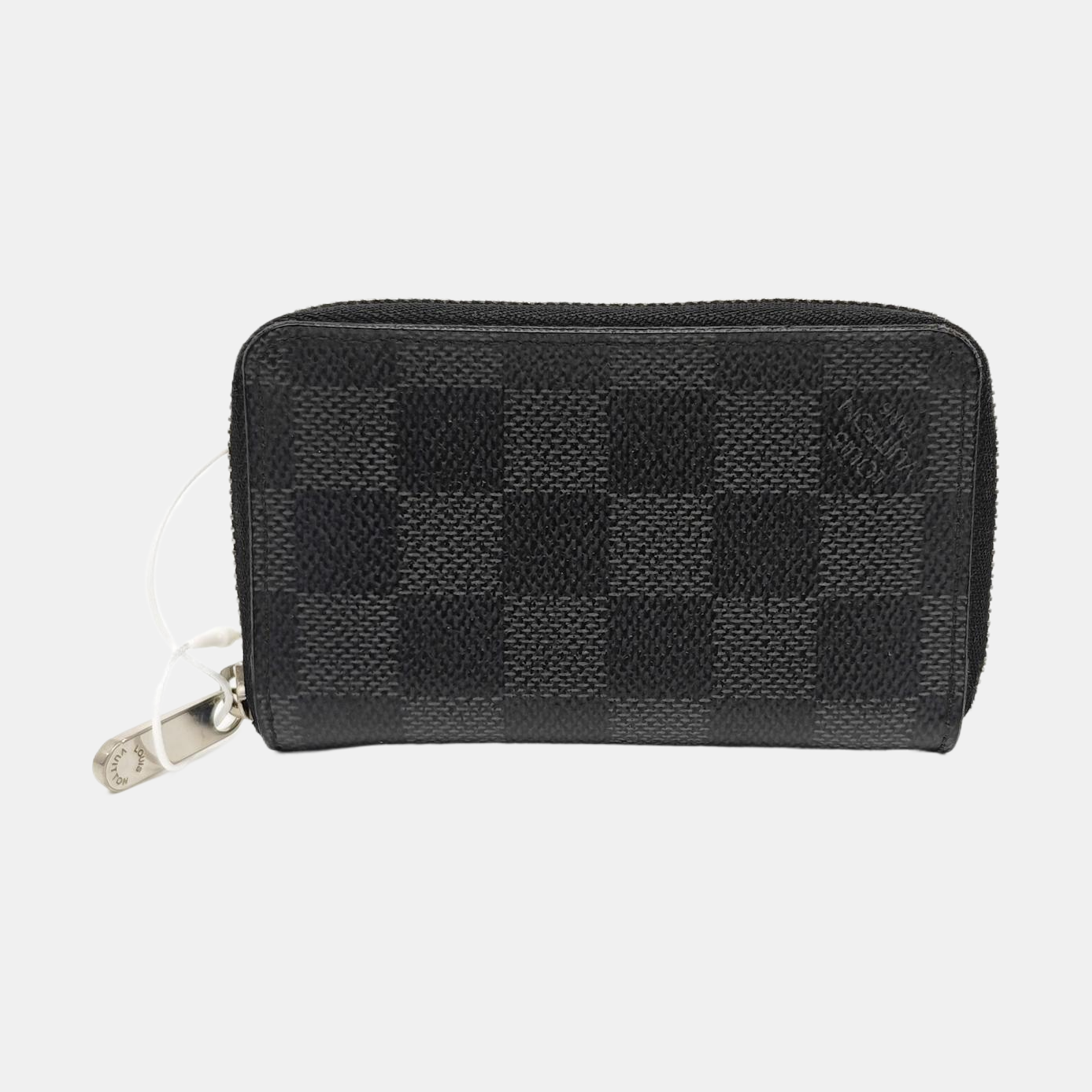 Damier Graphite Coated Canvas Card Holder Gray