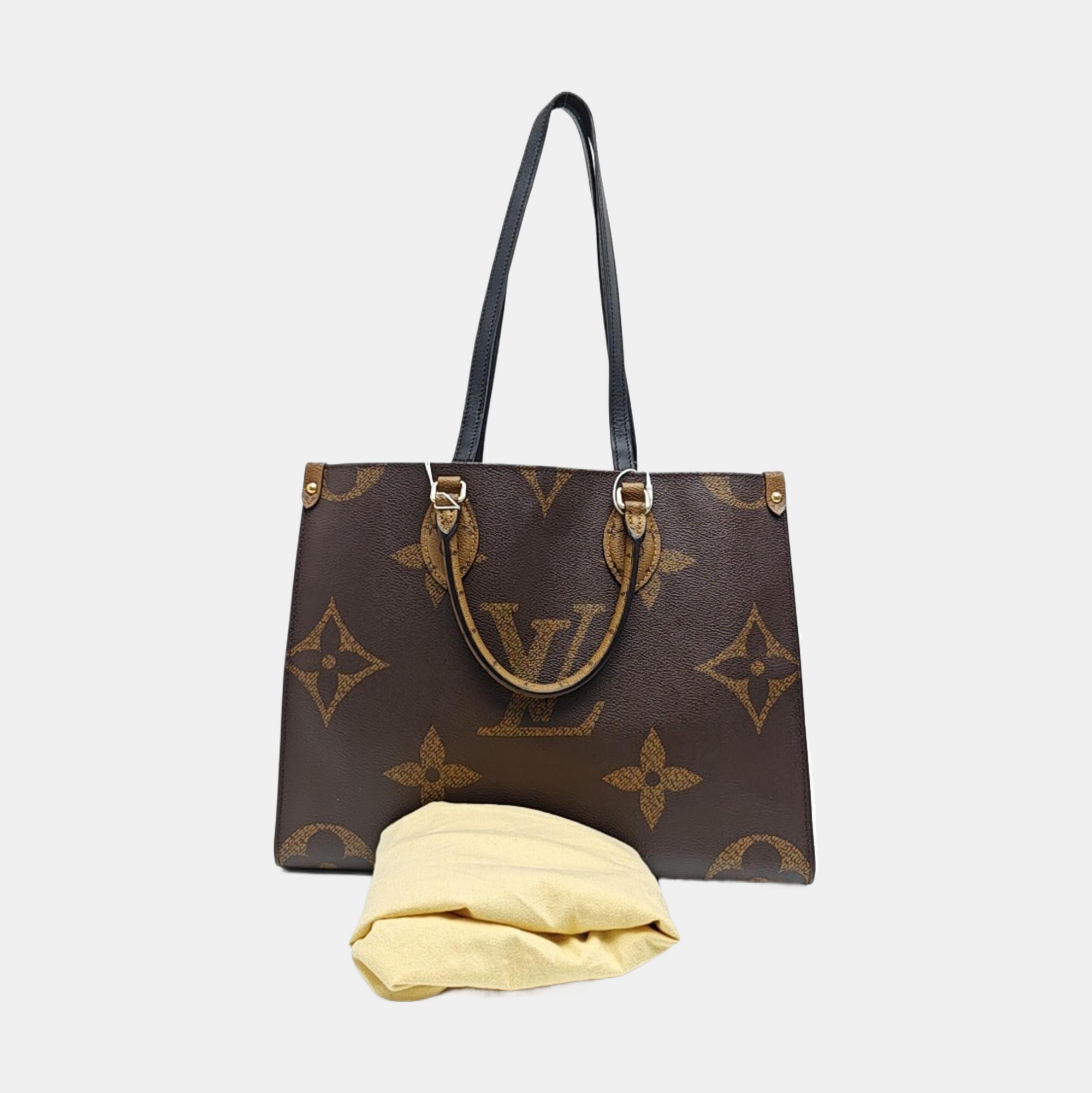 ONTHEGO MM Monogram Coated Canvas Brown
