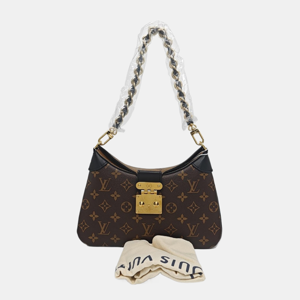 TWINNY Monogram Coated Canvas Brown