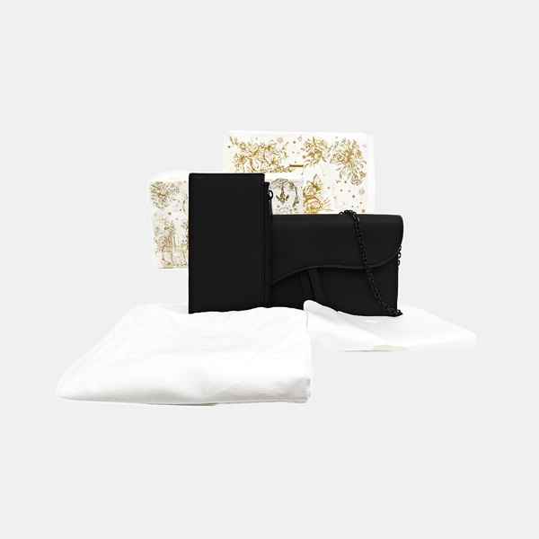 Saddle Mini Calfskin Black